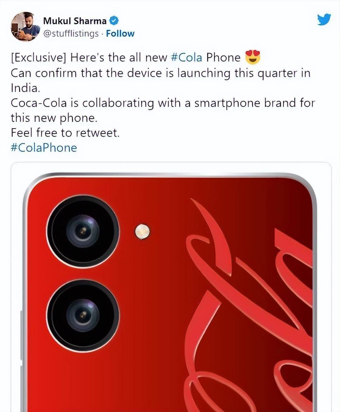 realme联名可口可乐推出手机