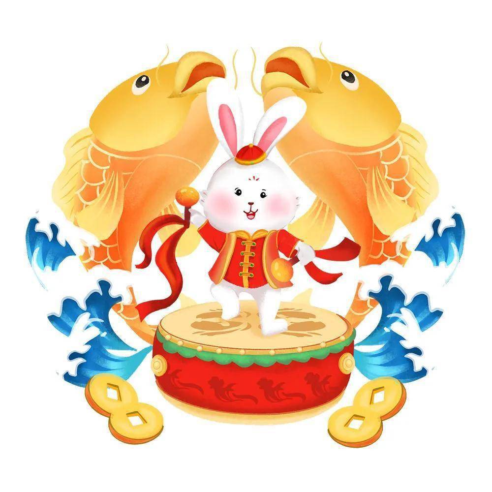 兔年初八金兔送祝福(美图)_来源_网络