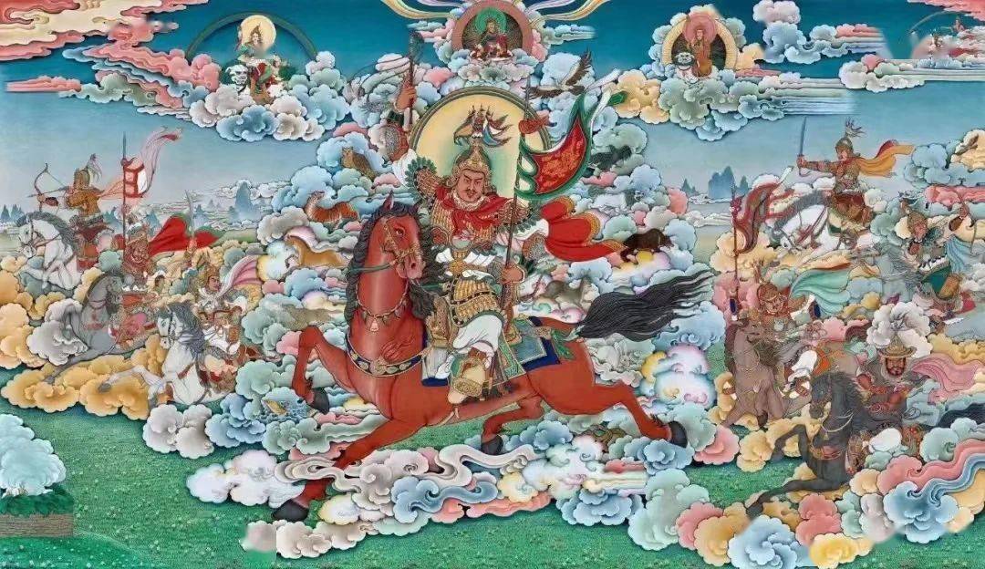 格萨尔王诞辰颂——岭国王者格萨尔,关氏云长汉将军蒙域喀屯诺延尊