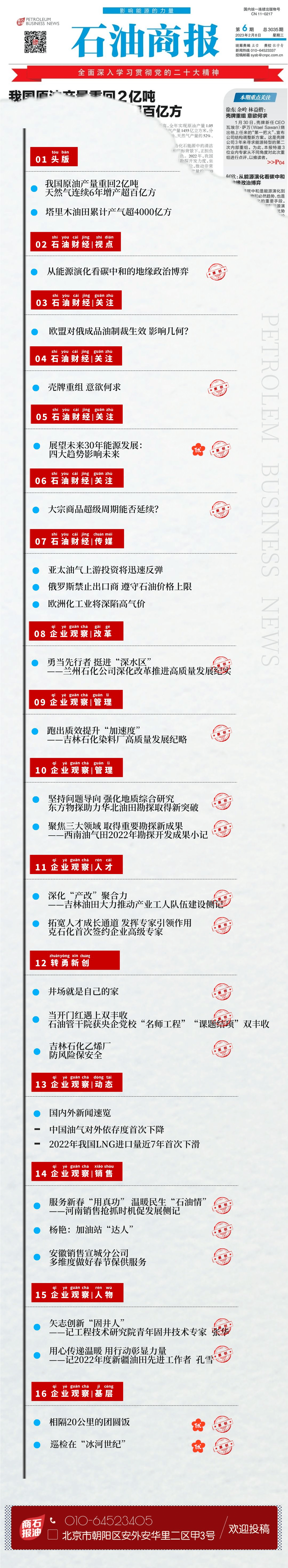 商报快读 | 2023年第6期