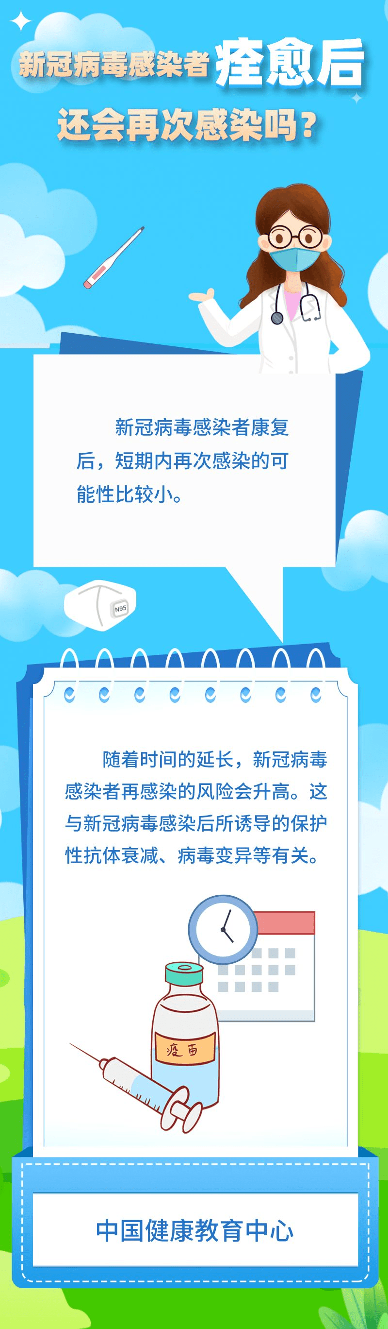 【防疫科普】新冠病毒感染者痊愈后，还会再次感染吗?？