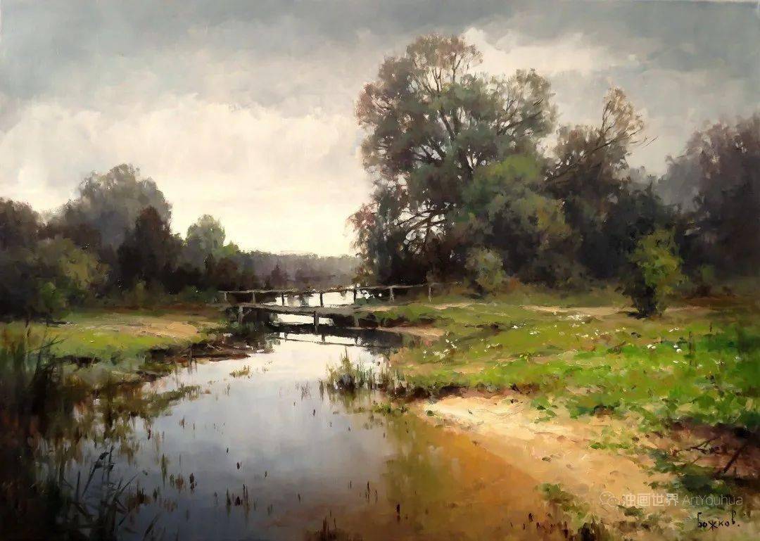 俄罗斯画家罗曼·亚历山德罗维奇·博日科夫的风景油画,其迷人之处