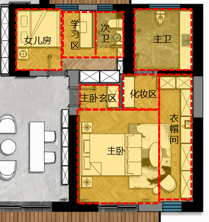 瀚海晴宇200平大宅:布局 功能太完美,0.1㎡都不浪费!_空间_方案_收纳