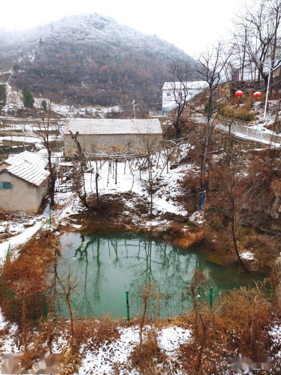 周末,临朐城里乡下雨雪两重天_山坡上_时候_积雪