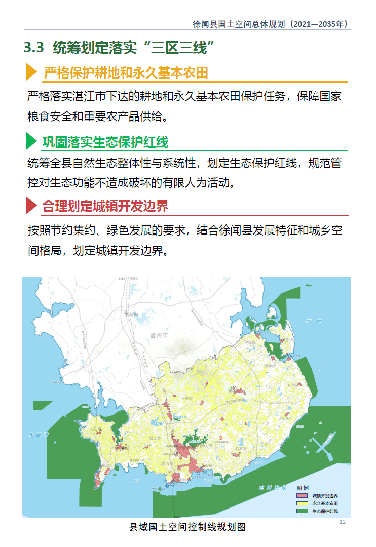 徐闻县国土空间总体规划(2021-2035年)(草案)公示