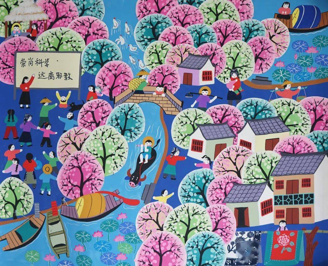 【农民画韵】"画里有情 强国有我"——金山农民画作品系列展(二)_生活