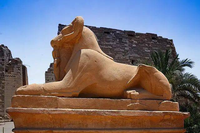 卡纳克神庙公羊大道_狮子_古埃及_气势