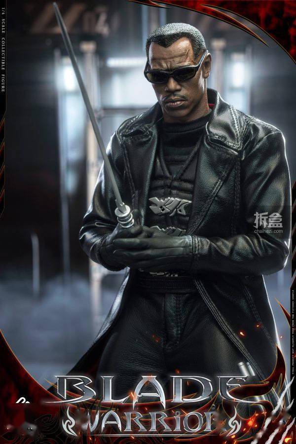 present toys 刀锋战士blade 1/6漫威电影同人可动人偶_黑色_官方