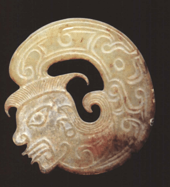 人首玉饰_一面_胡须_河南