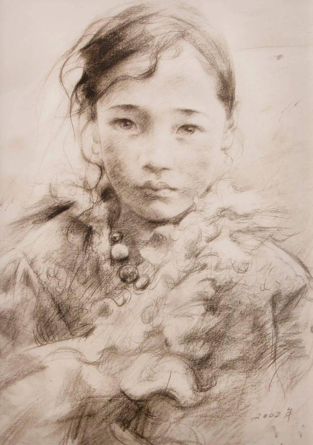 中国写实画派艾轩素描欣赏