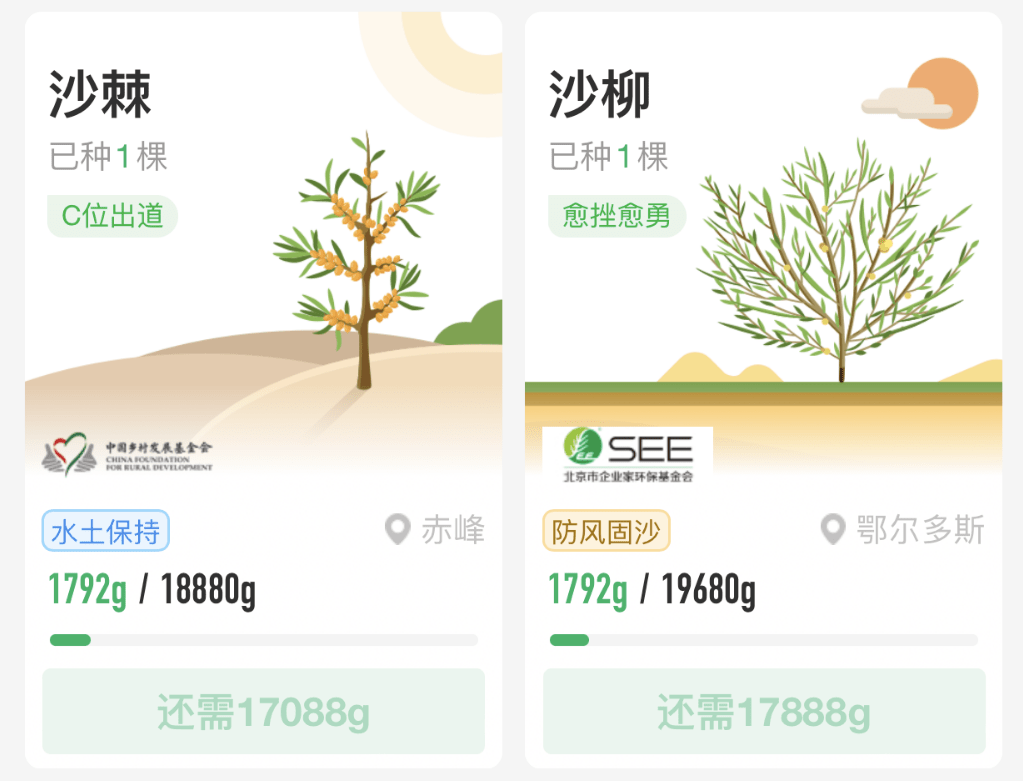 实服了，到底是谁还在付出宝里种树啊？