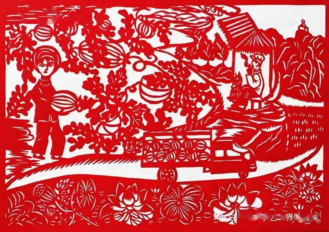 甘肃白银李桂莲剪纸艺术作品赏析_新农村_宪法_版权