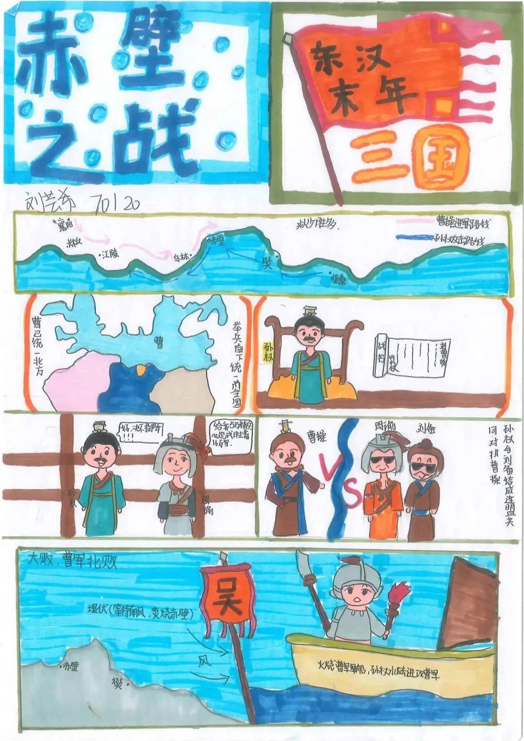 南海外国语学校优秀历史特色寒假作业展示_形式_年级_漫画