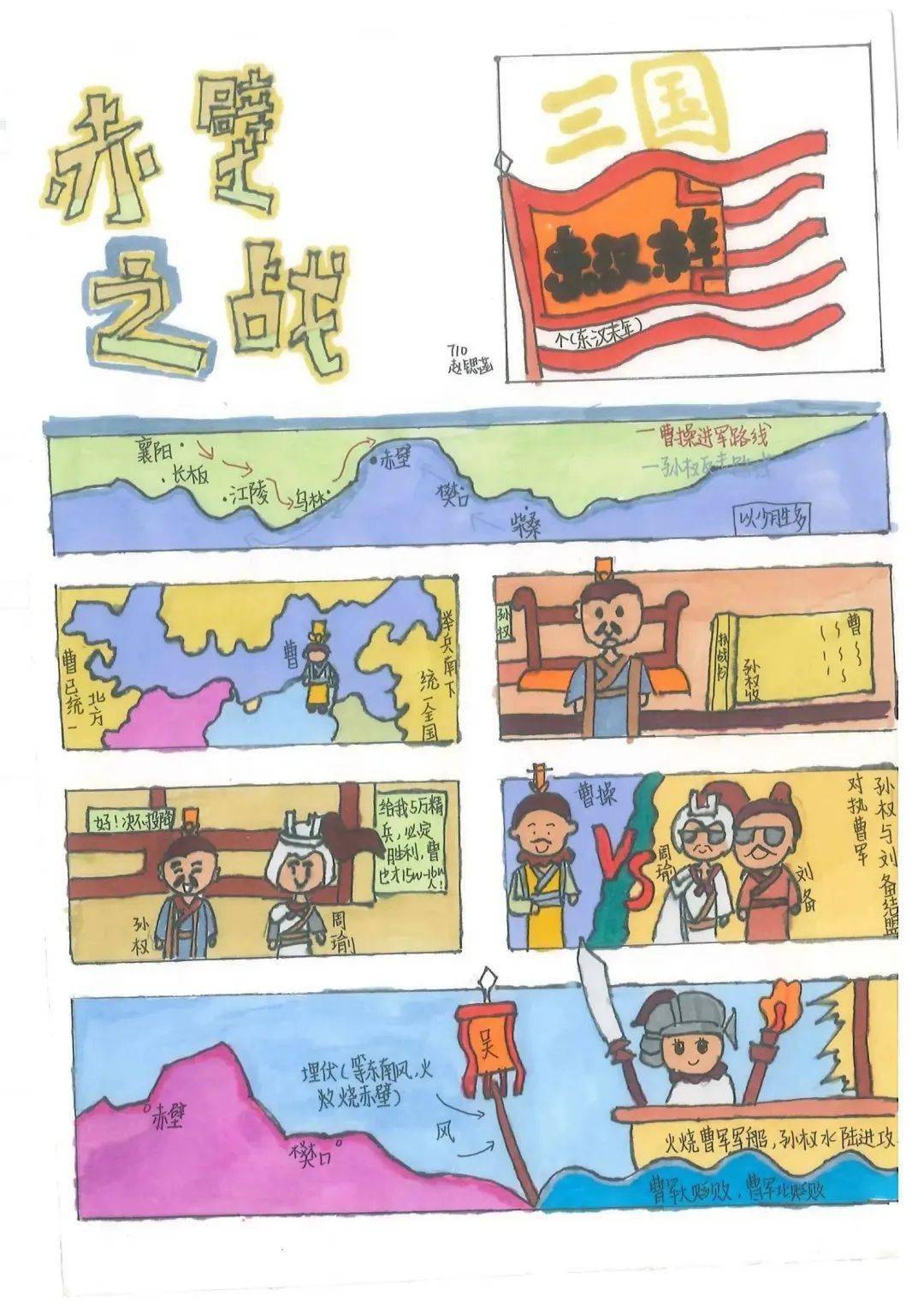 历史人物漫画初二图片