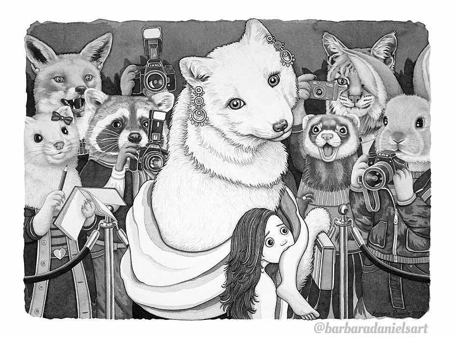 当人类与动物互换身份,这20幅讽刺插画,让人不忍心看下去