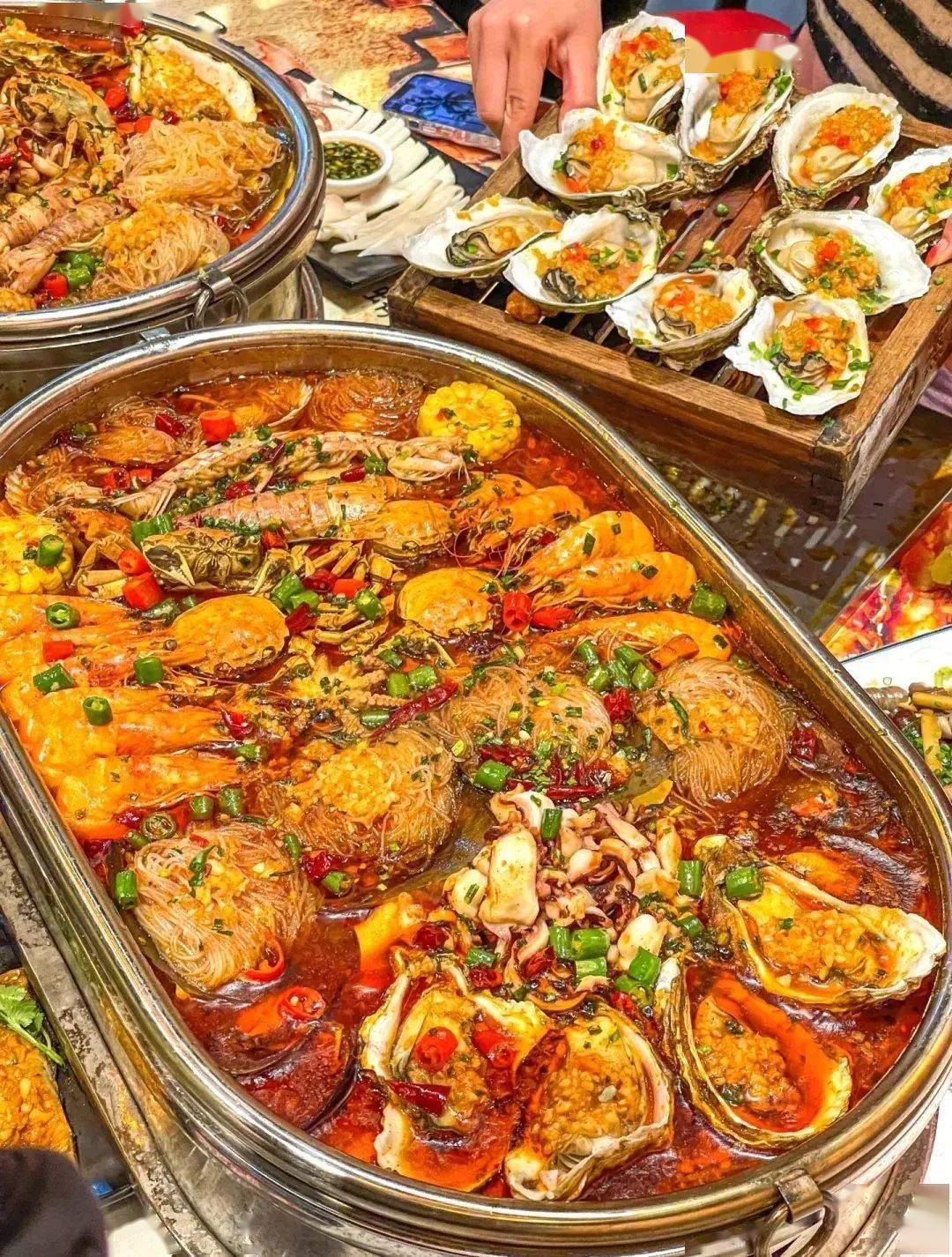 79元享意姐海鲜海陆空套餐!99元享意姐海鲜鱼拼_鲍