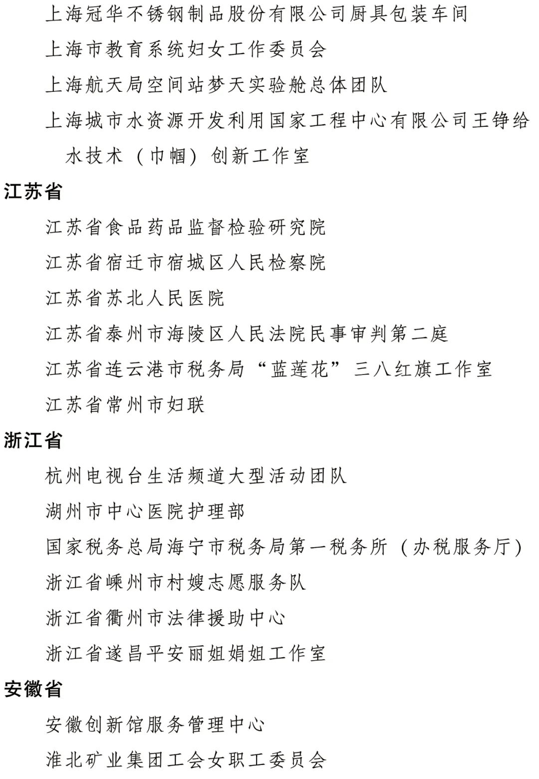 名单出炉！南京地域4人1集体，全国表扬！