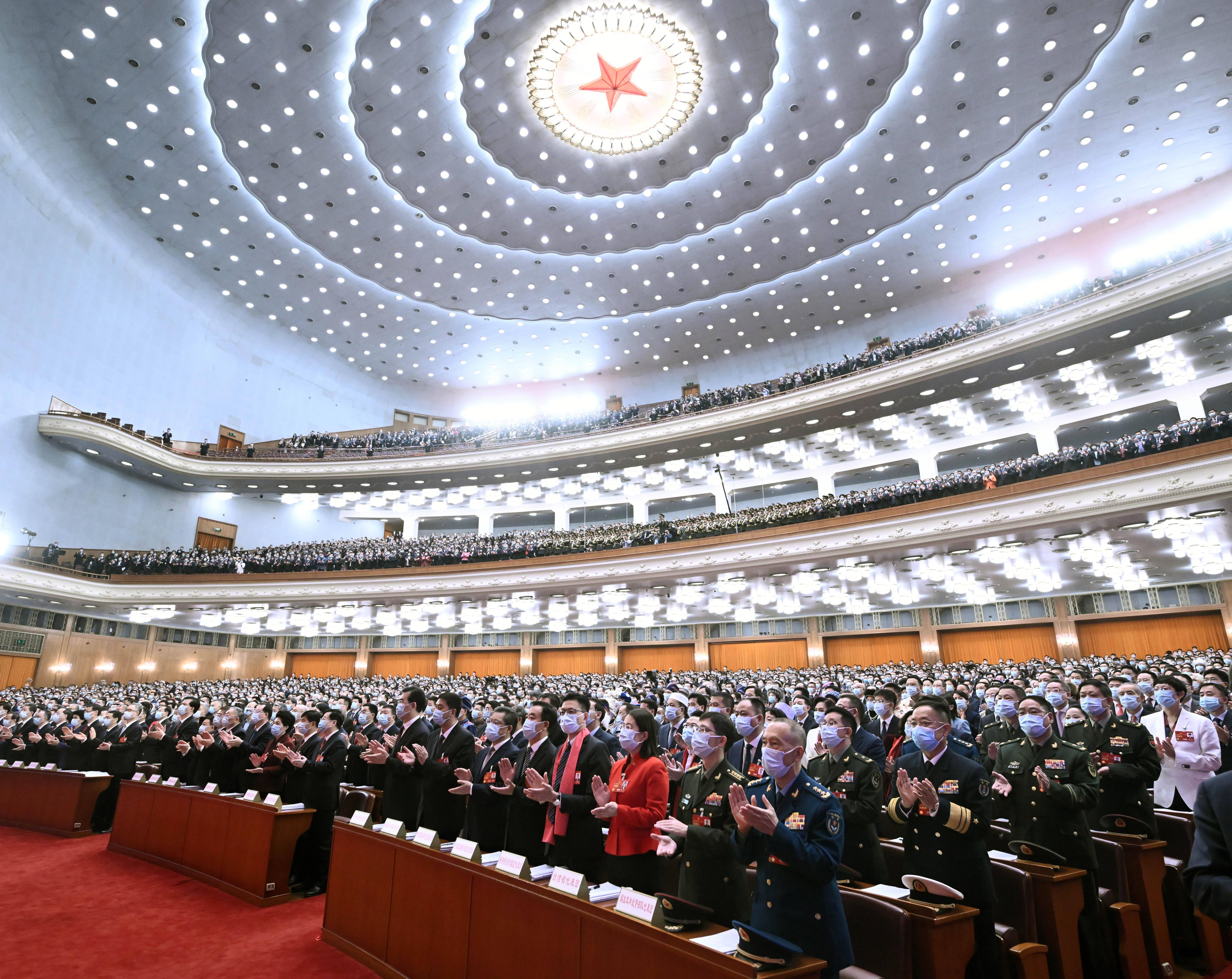 3月5日,第十四届全国人民代表大会第一次会议在北京人民大会堂开幕.