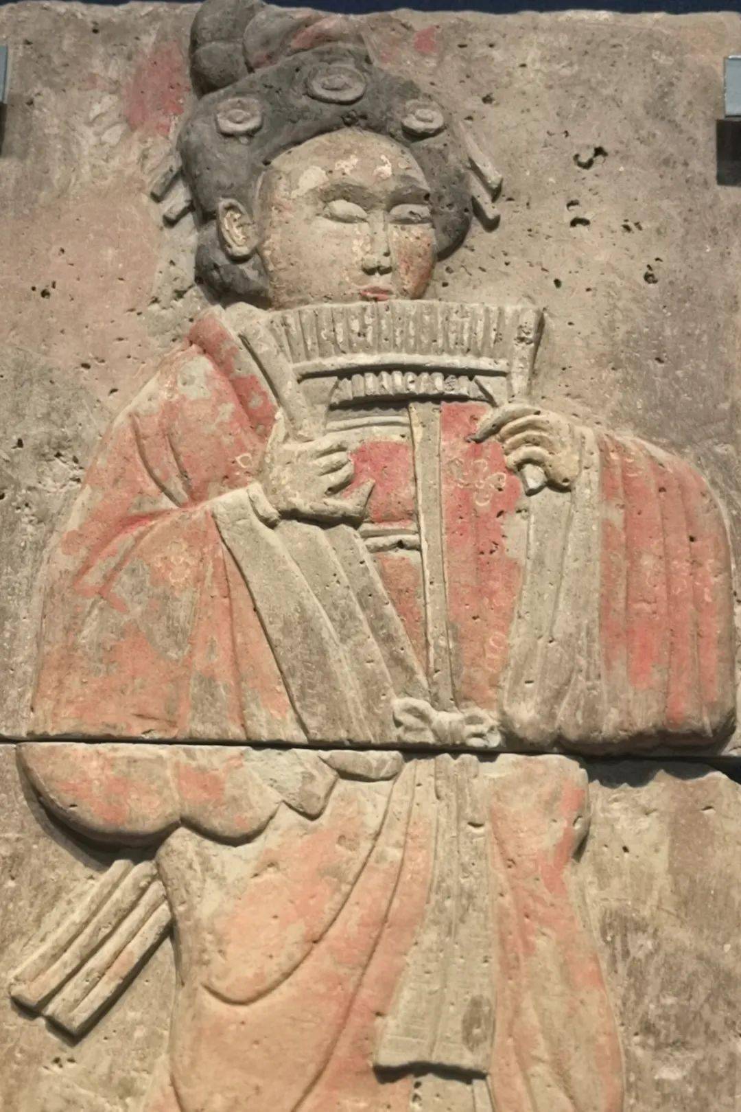 武惠妃石椁上的女性图案线刻唐代三彩载乐骆驼俑上的女性艺术家十六国