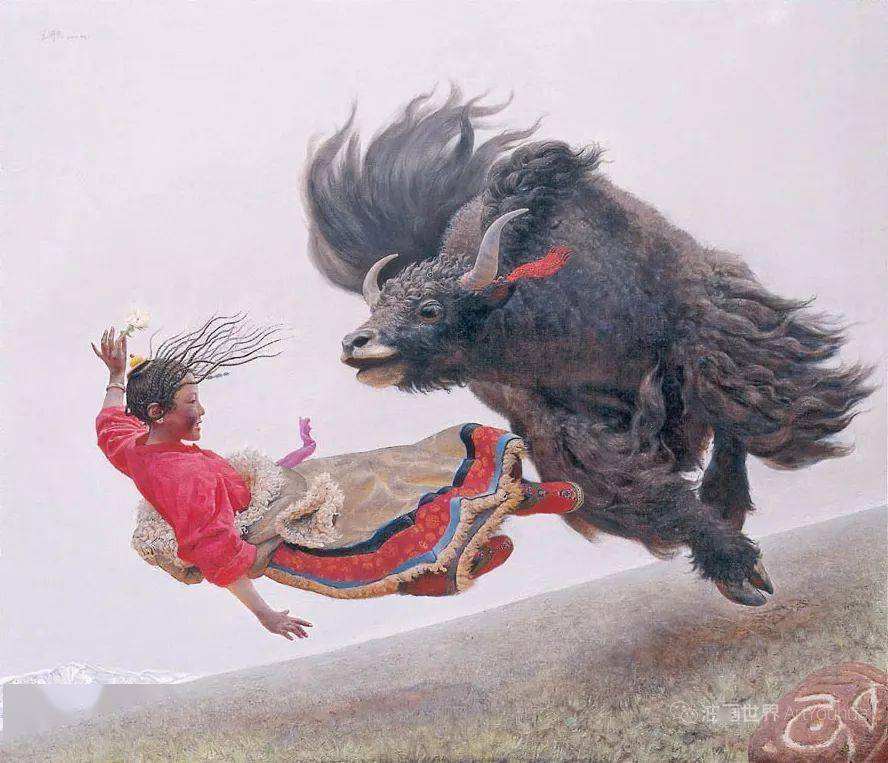 著名油画家王沂光油画艺术作品欣赏!_牦牛_中国_王沂东