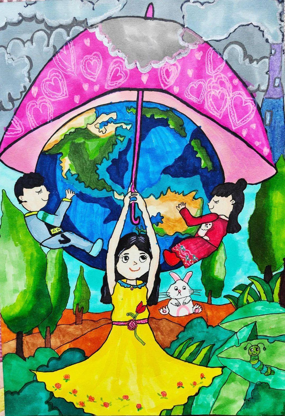 第八届世界地球日儿童画公益大赛征稿啦,快来参赛吧!