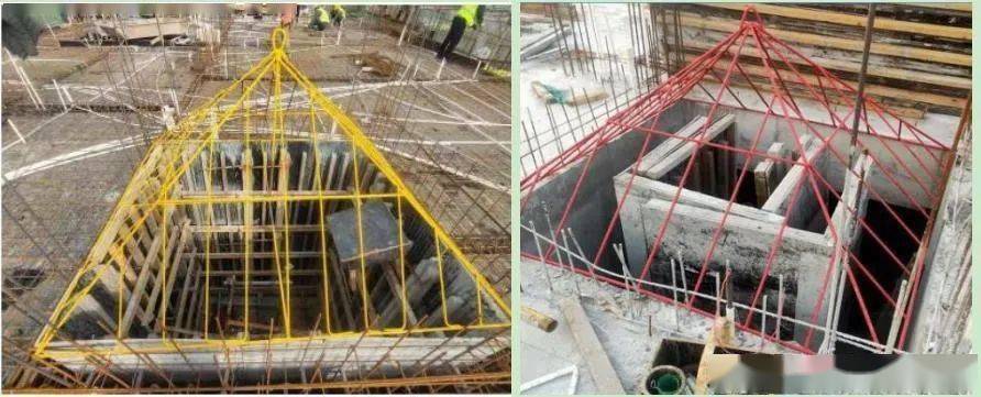 从楼梯顶部到底部立挂平网,每层利用螺栓与楼梯侧面进行固定,直到成品