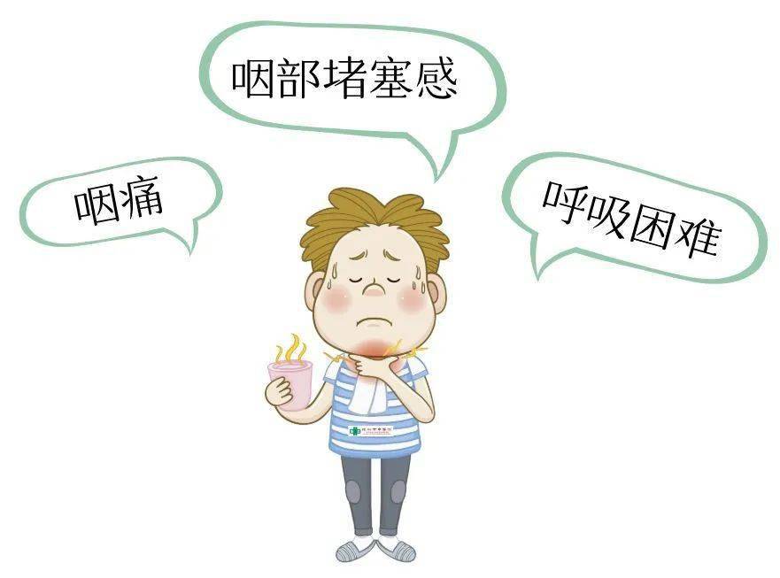 2度喉梗阻症状和反应,如果药物控制不佳,随时可能出现重度急性喉梗阻