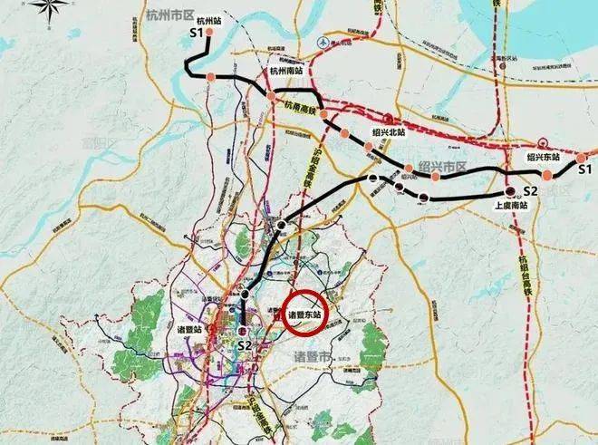 沪绍金城际铁路诸暨段图片