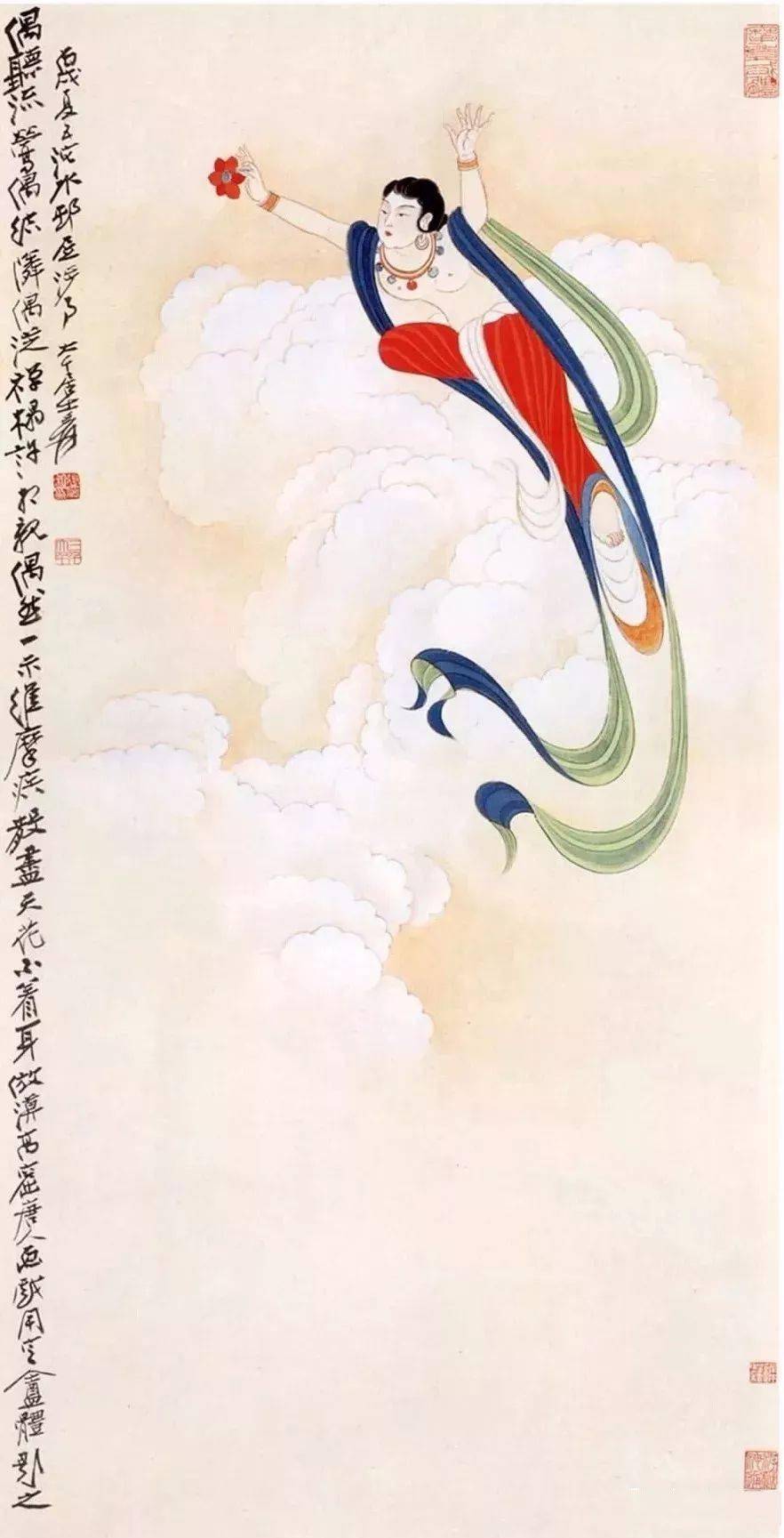 两大名家画“飞天”_搜狐网