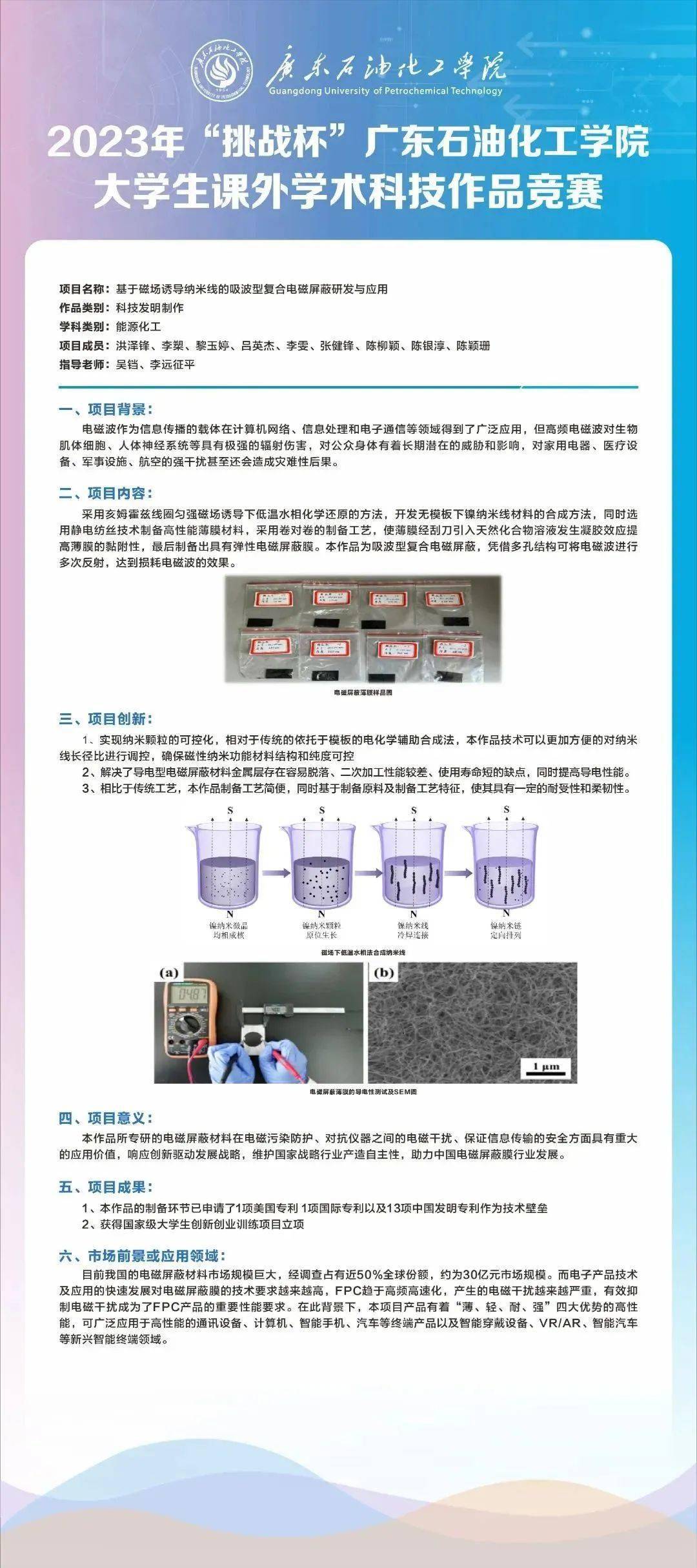 挑战杯展板设计图片