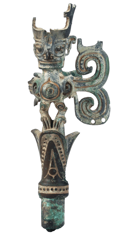 三星堆鸟头把_直径_神话_象征意义