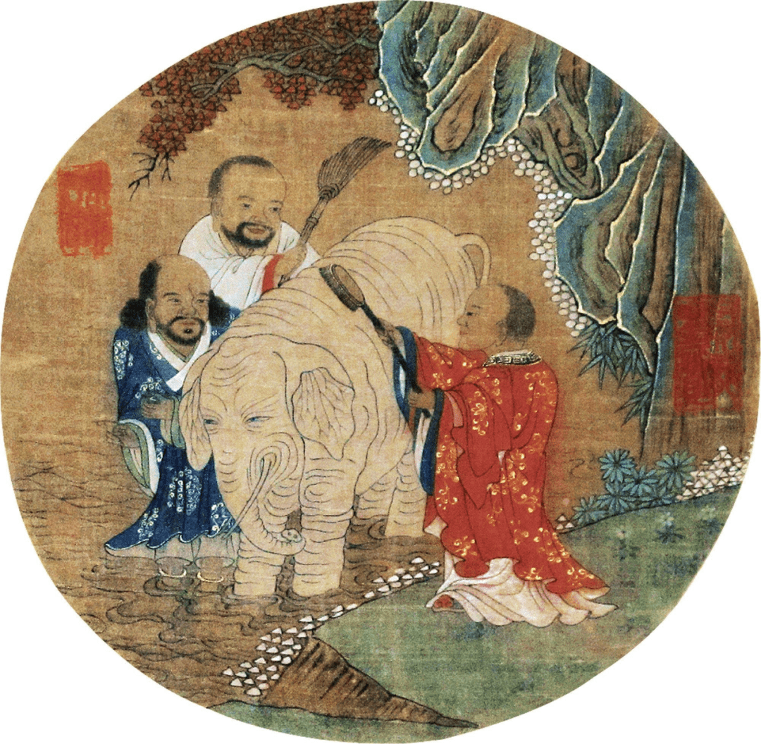 赏《洗象图》,扫心中尘埃_大象_丁云鹏_题材