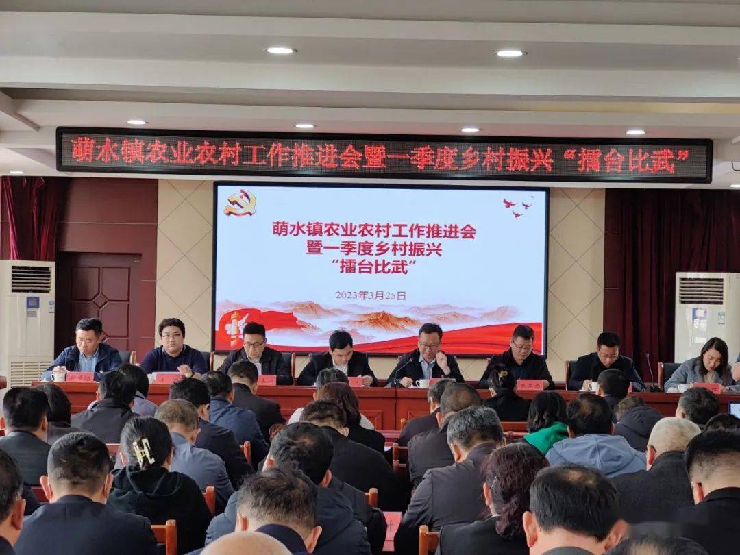 【践行"三提三争"】文昌湖区萌水镇举办农业农村工作推进会暨一季度