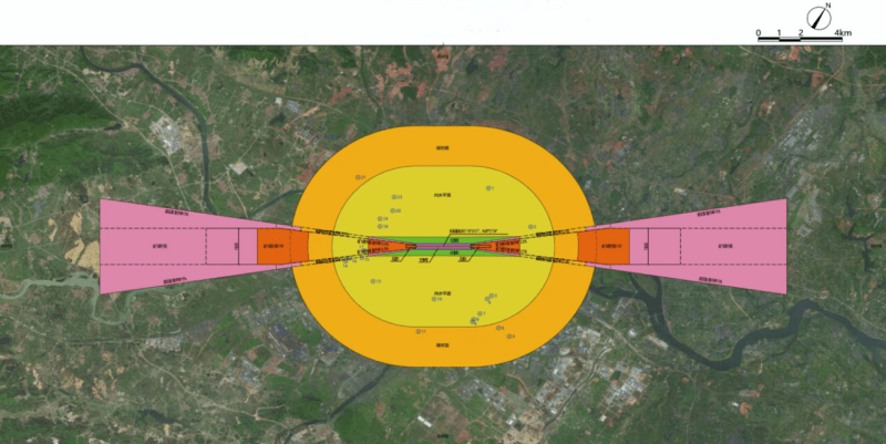 衢州机场净空保护区主要是指机场远期规划跑道两侧10公里,跑道两端外