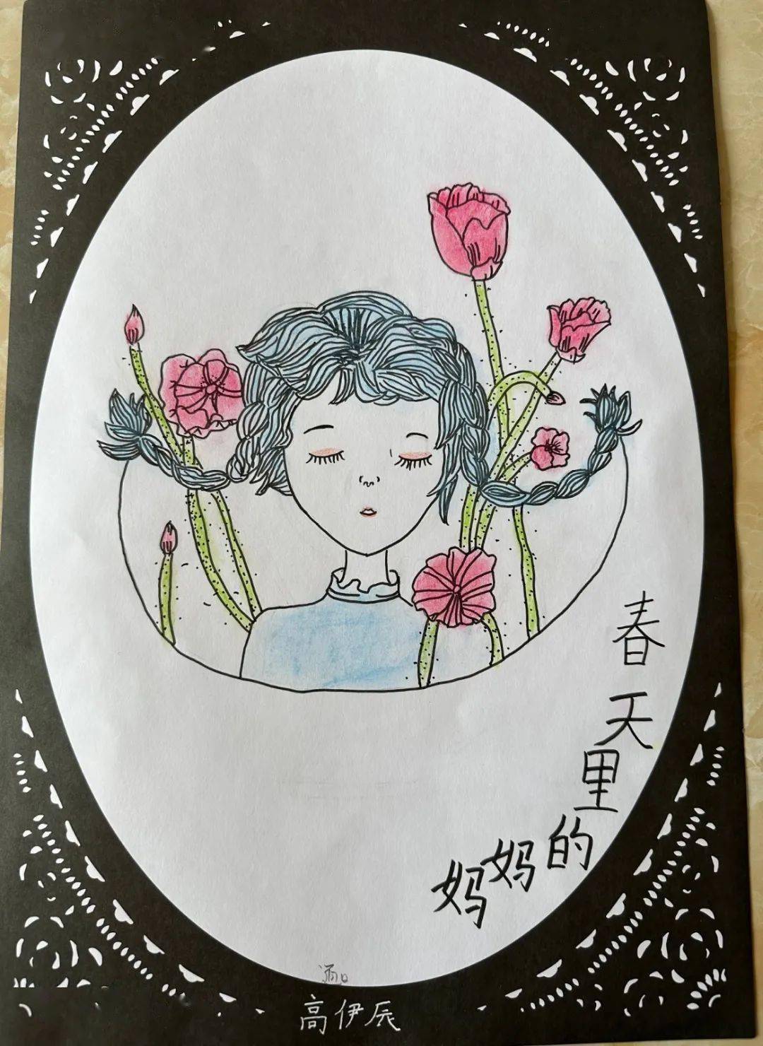 我眼中的妈妈绘画作品图片