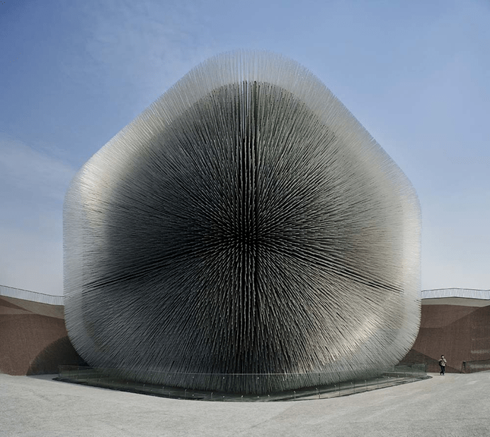 欣赏,在他中国上海2010世博会英国馆的作品上,如同蒲公英种子般的会馆