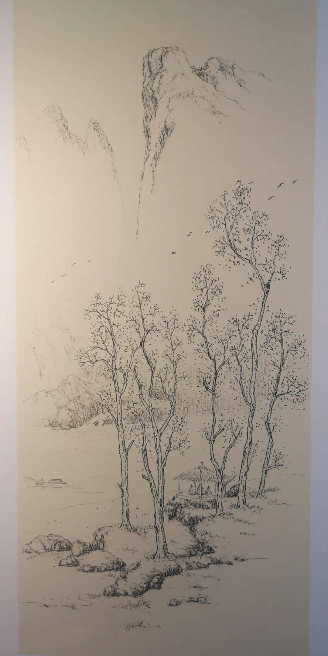 【蒋忠军钢笔画景】绿谷垵口自驾之旅(上)_温州_遂昌_瀑布