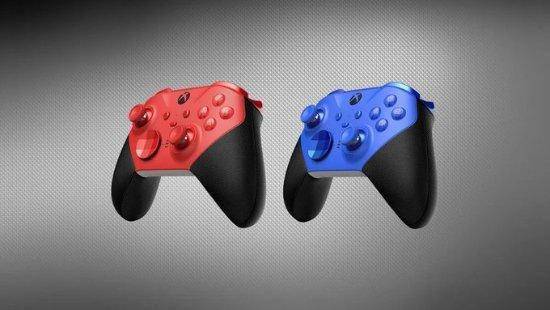 微软公布Xbox Elite精英版2代手柄的两种新配色：经典的红与蓝