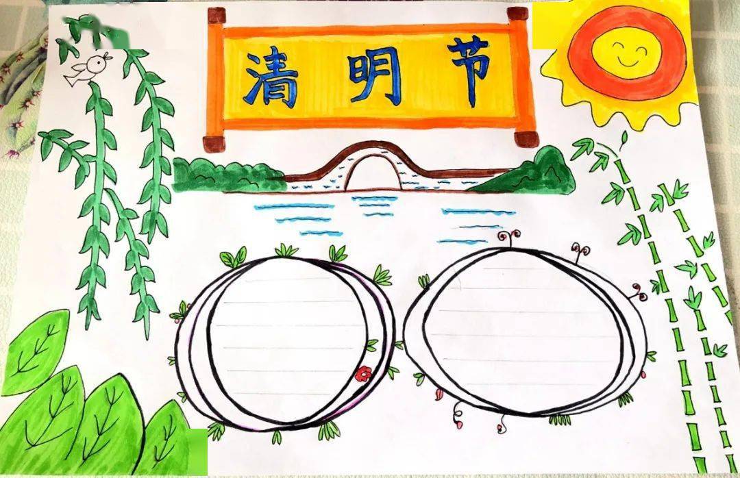 送给小学生的清明节手抄报!快为孩子收藏!_介子_晋文公_大柳树