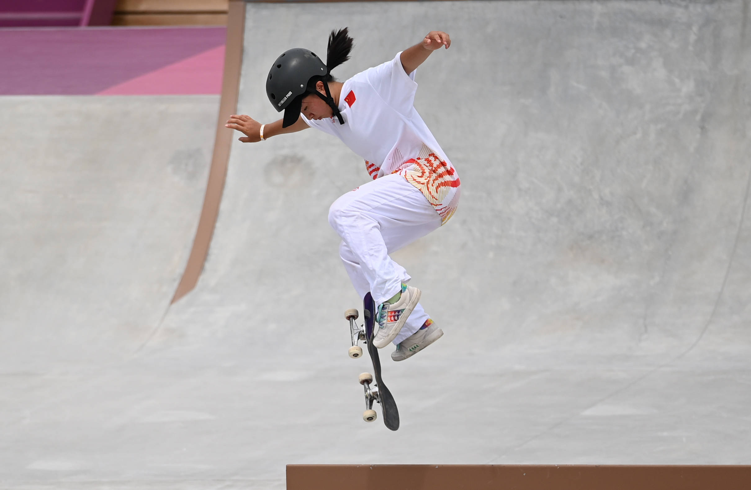 (东京奥运会)(3)滑板——女子滑板街式赛赛况_曾文蕙_新华社_选手