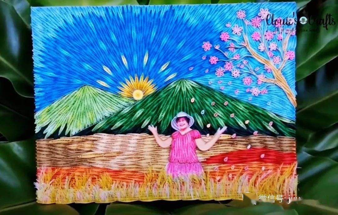 视频分享|如何用衍纸制作风景画