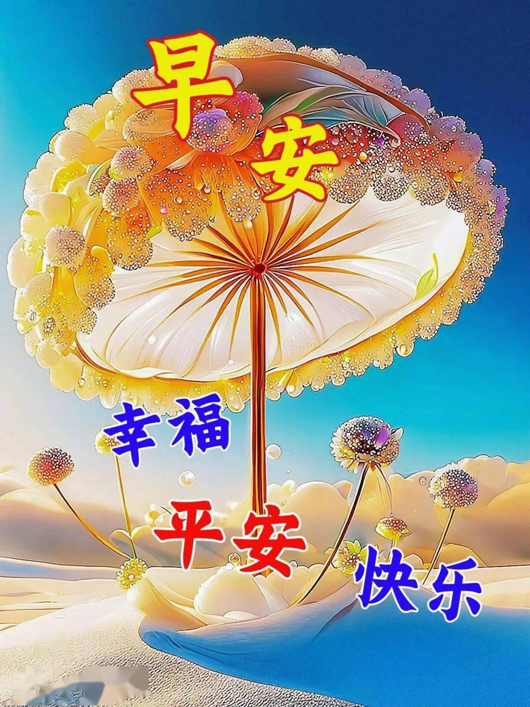 4月8日,非常好看的早安图片大全,深深祝福,平安是福!_生活_问候_心情
