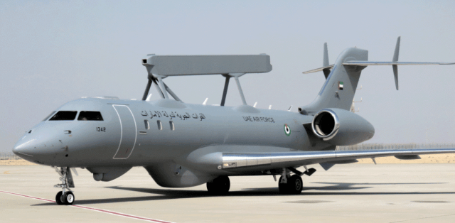 阿联酋第四架全球眼预警机首飞,可海陆空全面监视_萨博_地面目标_任务