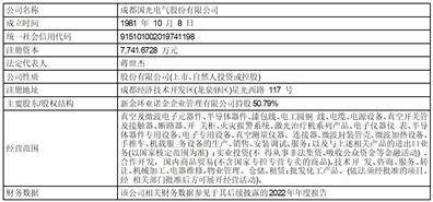 成都思科瑞微电子股份有限公司2022年度陈述摘要