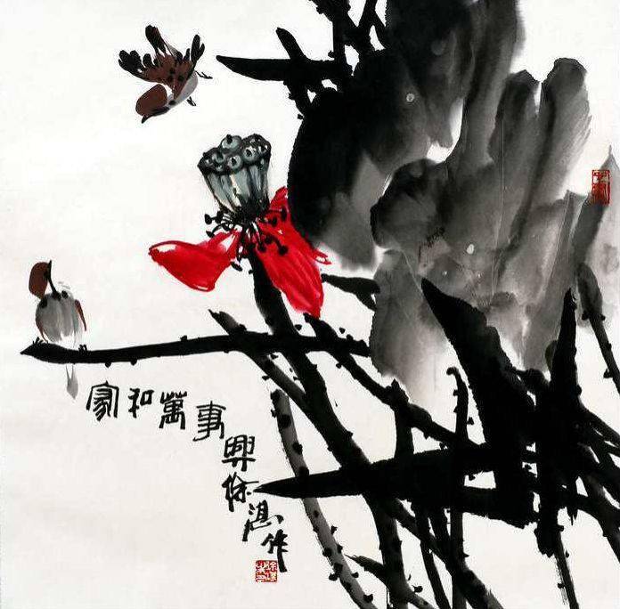 免费领！《跟着徐湛学国画、 写意花鸟画视频教学160集全》，初学者必备