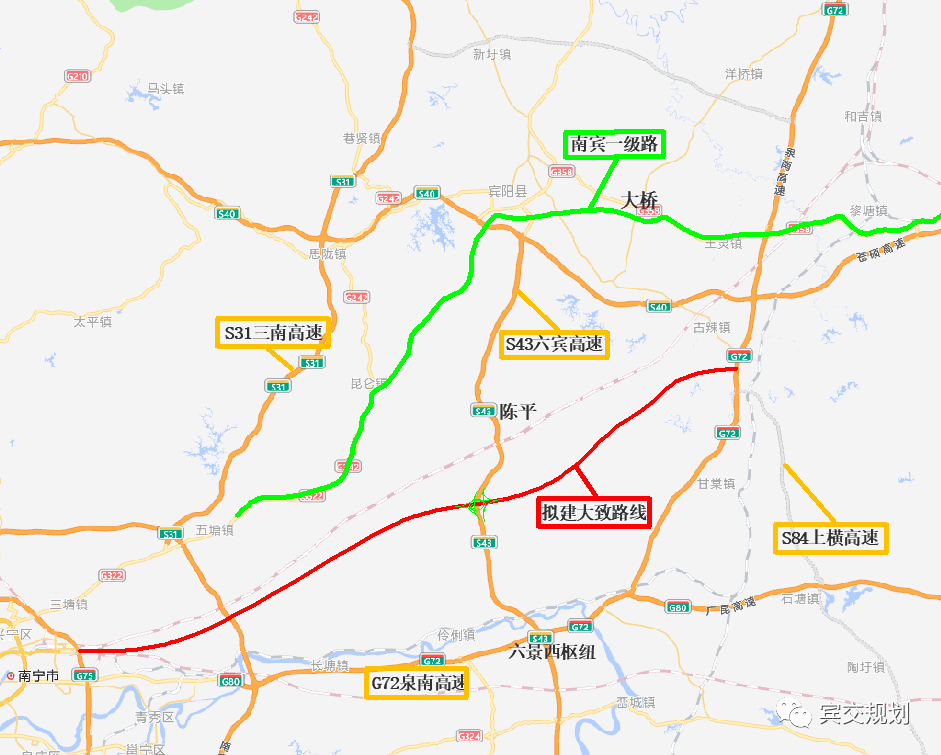 南宁到宾阳第四条高速公路方案出炉,已经开始招标!_项目_北路_规划