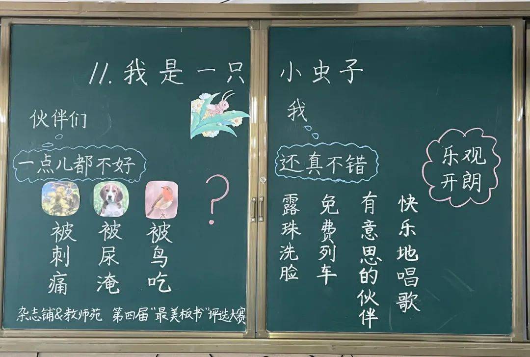 "最美板书"评选大赛决赛投票进行中……_作品_小学_杨二庄