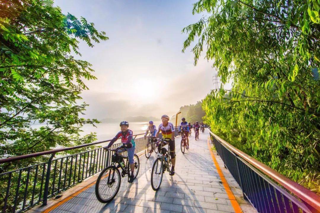 2青山湖环湖骑行,一半山景一半湖色,做一回追风少年_活动_嘉兴市_行程