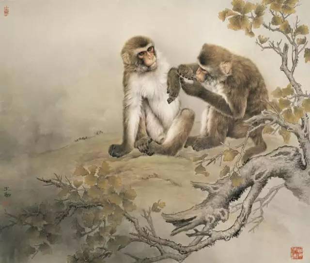 这些工笔猴画惟妙惟肖太逼真了