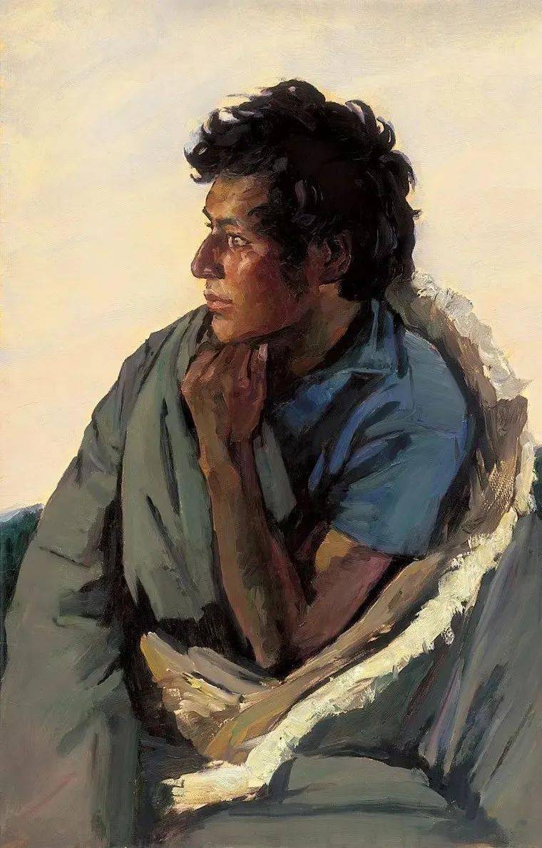 中国著名油画家詹建俊油画作品欣赏_cm_艺术_纸本